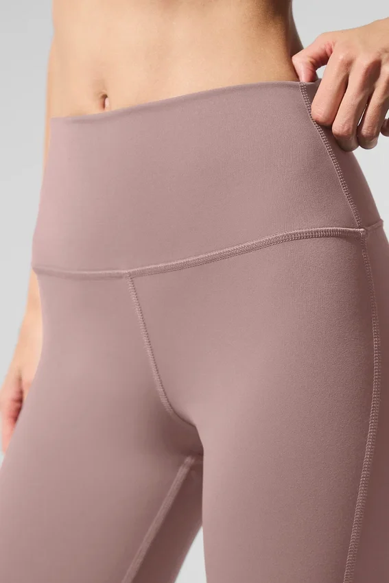 High-Waist 7/8 Bootcut Legging - Taupe