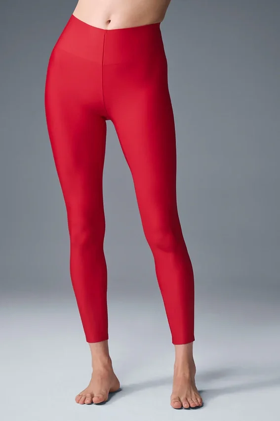 High-Waist 7/8 Legging Airlift Strength — Rouge vif
