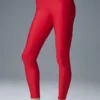 High-Waist 7/8 Legging Airlift Strength — Rouge vif