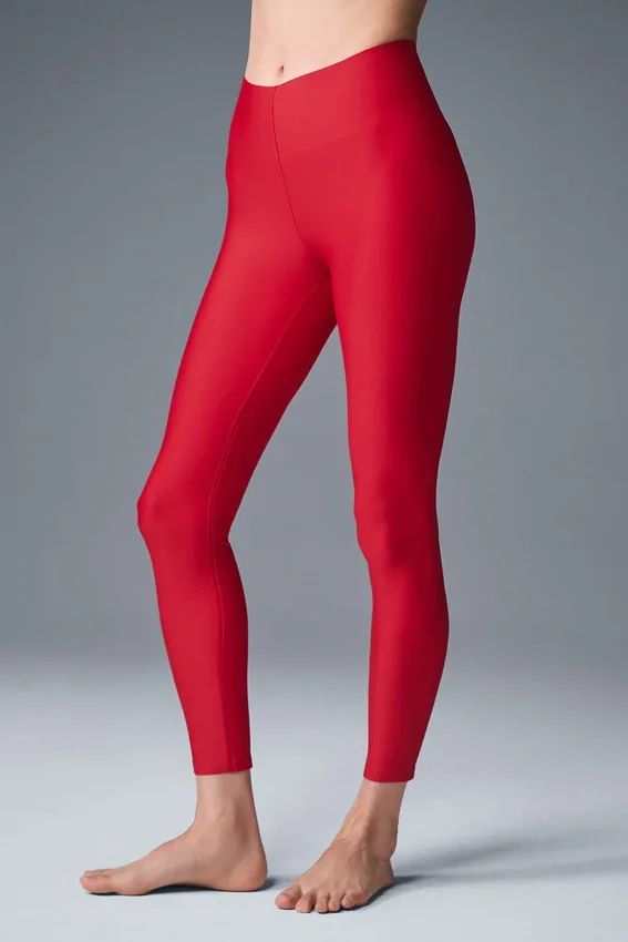 High-Waist 7/8 Legging Airlift Strength — Rouge vif