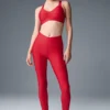 High-Waist 7/8 Legging Airlift Strength — Rouge vif