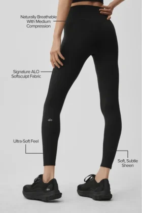 High-Waist 7/8 Legging Alo Softsculpt – Noir
