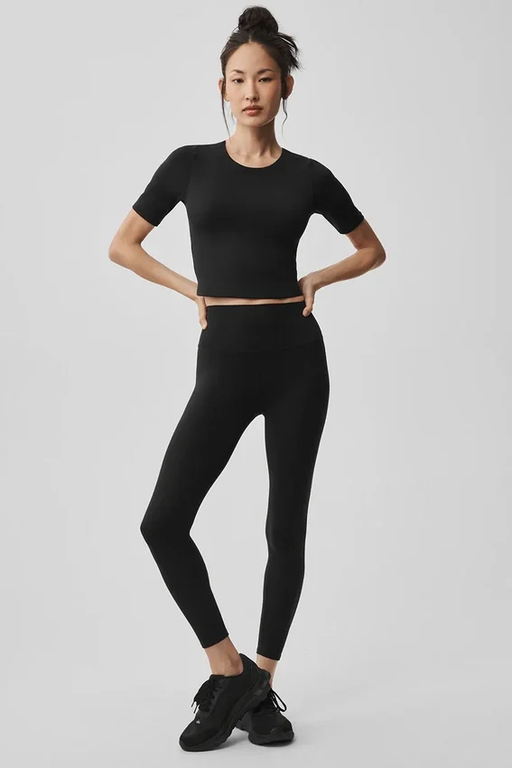 High-Waist 7/8 Legging Alo Softsculpt - Noir