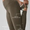 High-Waist 7/8 Legging Alo Softsculpt – Olive Tree