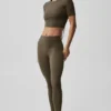 High-Waist 7/8 Legging Alo Softsculpt – Olive Tree