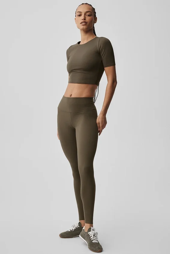 High-Waist 7/8 Legging Alo Softsculpt – Olive Tree