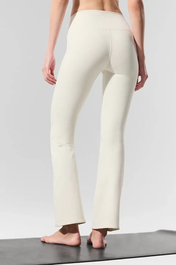 High-Waist 7/8 évasé Airbrush Legging – Ivoire