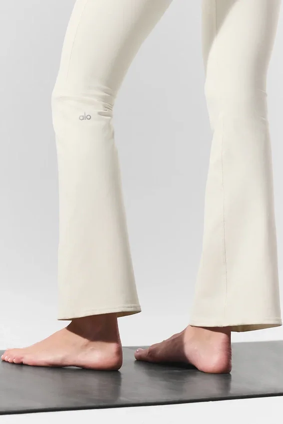 High-Waist 7/8 évasé Airbrush Legging – Ivoire