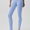 High-Waist Airbrush 7/8 « Better Together » - Bleu Provence clair/