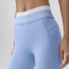 High-Waist Airbrush 7/8 « Better Together » - Bleu Provence clair/