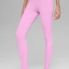 High-Waist Airbrush 7/8 « Better Together » - Rose bonbon/Blanc
