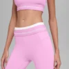 High-Waist Airbrush 7/8 « Better Together » - Rose bonbon/Blanc