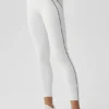 High-Waist Airbrush 7/8 Heart Throb Legging – Blanc/Noir