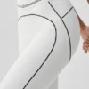 High-Waist Airbrush 7/8 Heart Throb Legging – Blanc/Noir