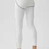 High-Waist Airbrush 7/8 Heart Throb Legging – Blanc/Noir