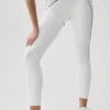 High-Waist Airbrush 7/8 Heart Throb Legging – Blanc/Noir