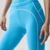 High-Waist Airbrush 7/8 Heart Throb Legging – Bleu azur/Blanc