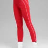 High-Waist Airbrush 7/8 « Heart Throb » Legging - Rouge vif/Blanc