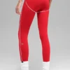 High-Waist Airbrush 7/8 « Heart Throb » Legging - Rouge vif/Blanc