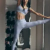 High-Waist Airbrush 7/8 Heart Throb Legging - Winter Frost/Blanc
