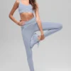 High-Waist Airbrush 7/8 Heart Throb Legging - Winter Frost/Blanc
