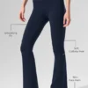 High-Waist Airbrush 7/8 évasée Bootcut Legging - Bleu marine