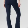 High-Waist Airbrush 7/8 évasée Bootcut Legging - Bleu marine