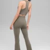High-Waist Airbrush 7/8 évasée Bootcut Legging – Cacao clair