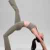 High-Waist Airbrush 7/8 évasée Bootcut Legging – Cacao clair