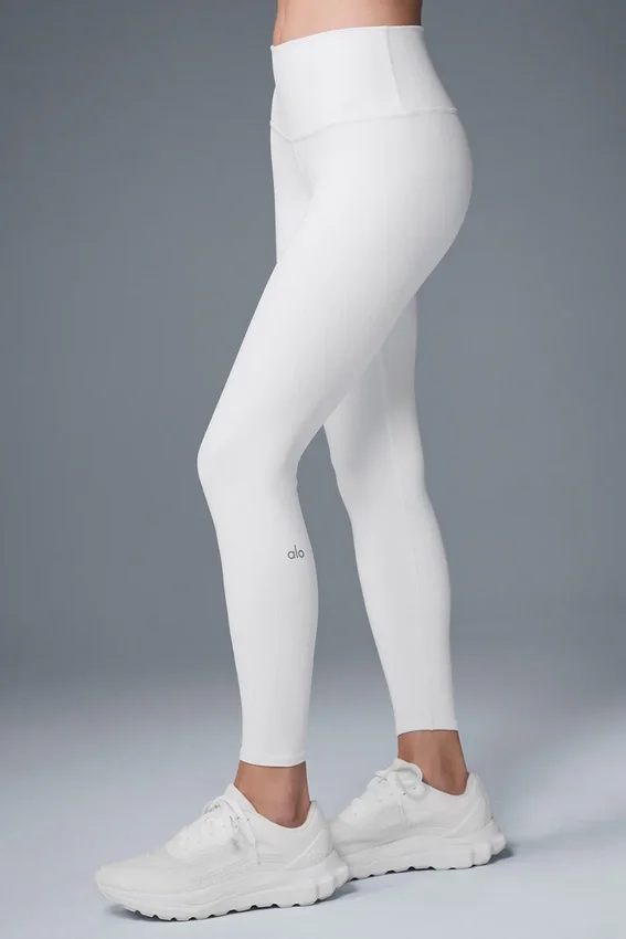 High-Waist Airbrush Airbrush Legging 7/8 - Blanc