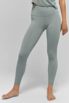 High-Waist Airbrush Airbrush Legging 7/8 – Gris lunaire