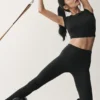 High-Waist Airbrush Airbrush Legging 7/8 - Noir