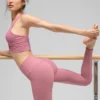 High-Waist Airbrush Airbrush Legging 7/8 - Rose sauvage