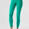 High-Waist Airbrush Airbrush Legging 7/8 - Vert sapin