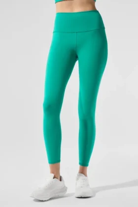 High-Waist Airbrush Airbrush Legging 7/8 - Vert sapin