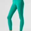 High-Waist Airbrush Airbrush Legging 7/8 - Vert sapin