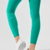 High-Waist Airbrush Airbrush Legging 7/8 - Vert sapin