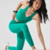 High-Waist Airbrush Airbrush Legging 7/8 - Vert sapin