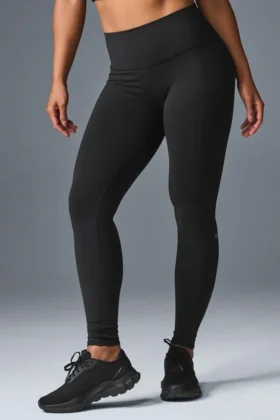 High-Waist Airbrush Airbrush Legging – Noir