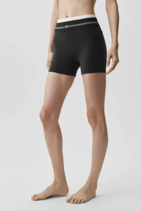 High-Waist Airbrush « Better Together » - Noir/Blanc