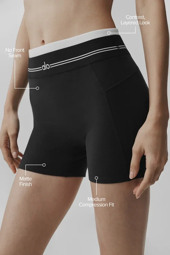 High-Waist Airbrush « Better Together » - Noir/Blanc