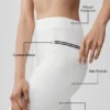 High-Waist Airbrush Fast Track Legging - Blanc/Noir