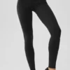 High-Waist Airbrush Fast Track Legging - Noir/Blanc