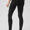 High-Waist Airbrush Fast Track Legging - Noir/Blanc
