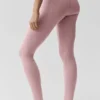 High-Waist Airbrush Fast Track Legging - Rose vintage/Blanc