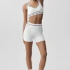 High-Waist Airbrush « Heart Throb » 4" - Blanc/Noir