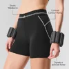 High-Waist Airbrush « Heart Throb » 4" - Noir/Blanc