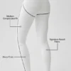 High-Waist Airbrush Heart Throb Legging - Blanc/Noir
