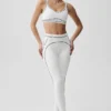 High-Waist Airbrush Heart Throb Legging - Blanc/Noir