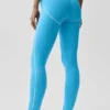 High-Waist Airbrush Heart Throb Legging — Bleu azur/Blanc